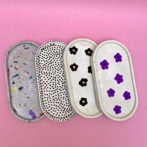 Doodle Style Oval Trays